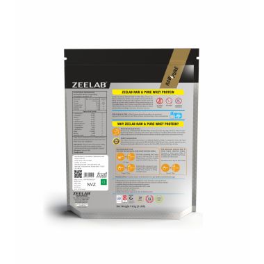 ZEELAB: Raw and Pure Whey Protein Concentrate - 910gm