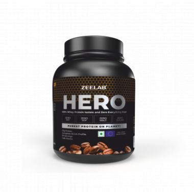 ZEELAB: Hero 100% Whey Protein Isolate - Cafe Mocha - 2kg