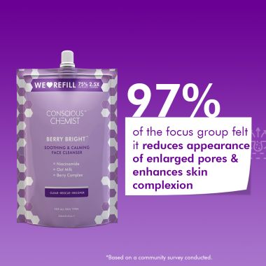 Conscious Chemist: Pore Refining Face Cleanser + Refill Pack (100 days pack)