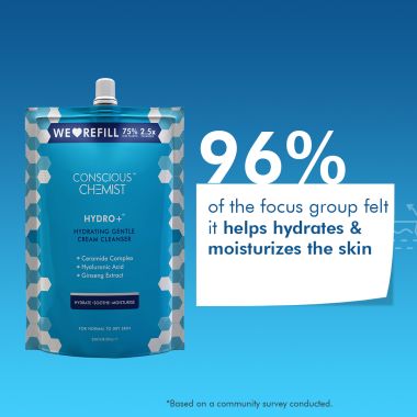 Conscious Chemist: Gentle Hydrating Face Cleanser + Refill Pack (100 days Pack)
