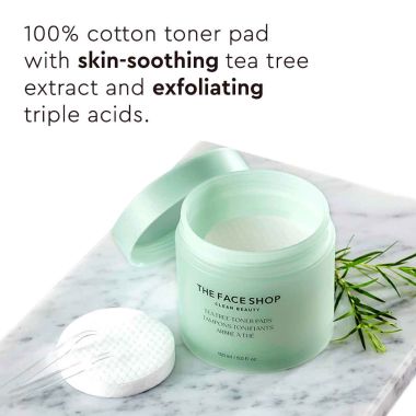 The Face Shop: Tea Tree Toner Pads - 150ml