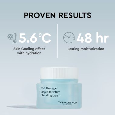 The Face Shop: The Therapy Vegan Moisture Blending Cream - 60ml