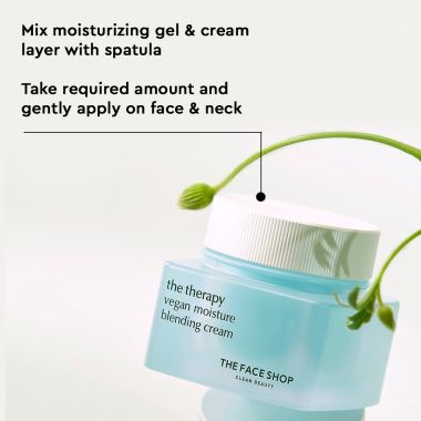 The Face Shop: The Therapy Vegan Moisture Blending Cream - 60ml