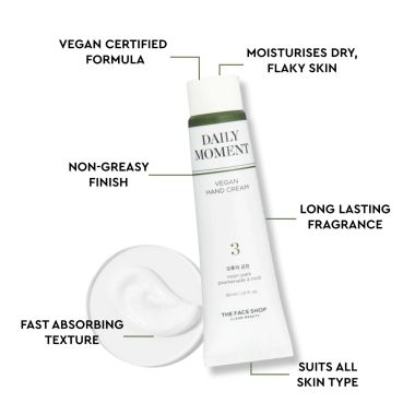 The Face Shop: Daily Moment Vegan Hand Cream - Noon Park - 30ml