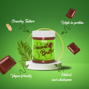 BOYO: Chocolate Crunchy Peanut Butter - 1kg