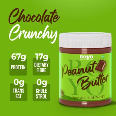 BOYO: Chocolate Crunchy Peanut Butter - 1kg