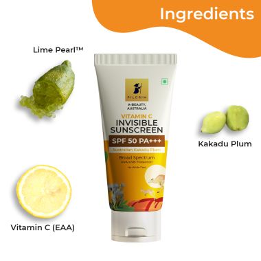 Pilgrim: Vitamin C Invisible Sunscreen SPF 50 PA+++ - 45ml