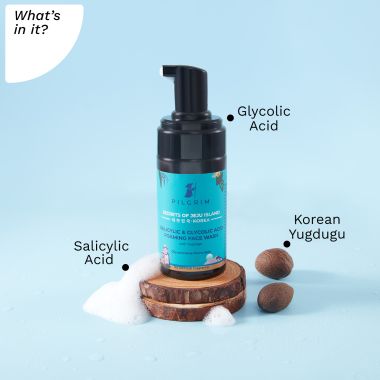 Pilgrim: Salicylic & Glycolic Acid Foaming Face Wash - 120ml
