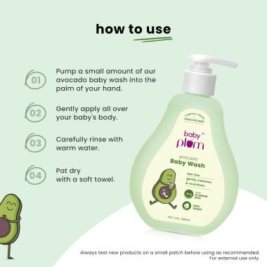 Plum: Avocado Baby Wash - 200ml