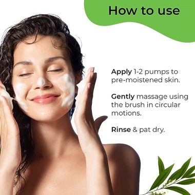 Pilgrim: Australian Tea Tree & Salicylic Acid Foaming Face Wash with Brush - 120ml