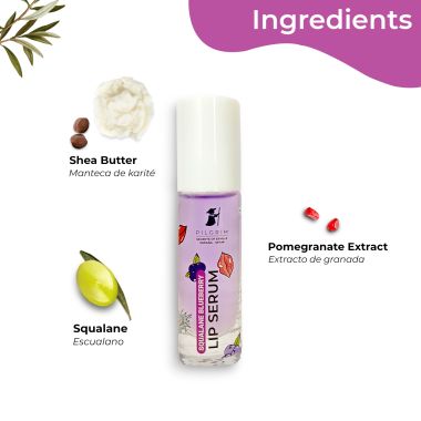 Pilgrim: Squalane Lip Serum - Blueberry with Roll-On - 6ml