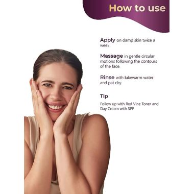 Pilgrim: Red Vine Face Scrub - 50gm