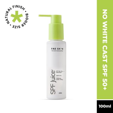 FAE Beauty: FAE Beauty Ultra Light & No White Cast SPF Juice with SPF 50+ PA++++ ( 100 ml)