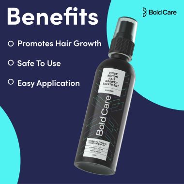 Bold Care: Minoxidil Hair Serum- 5% Solution for Hair Fall Control- 60ml