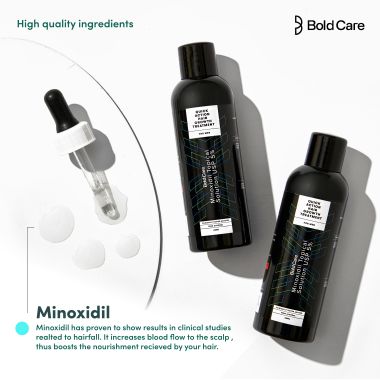 Bold Care: Minoxidil Hair Serum- 5% Solution for Hair Fall Control- 60ml