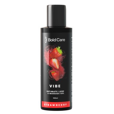 Bold Care: Strawberry Vibe - Intimate Lube & Massage Gel - 100ml