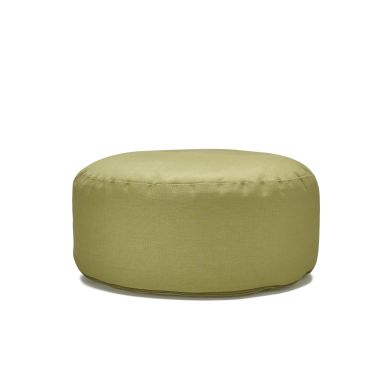 Sarveda: Buckwheat Hulls Hi-Zafu Meditation Cushion - Sage