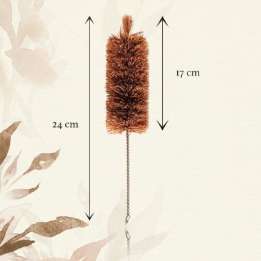 Sarveda: Sarveda Curved Plain Copper Water Bottle with Cleaning Brush - 1 Litre