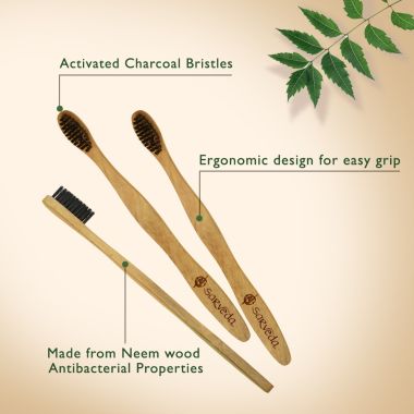 Sarveda: Neem Toothbrush - Pack of 4