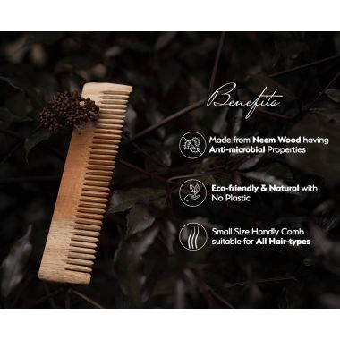 Sarveda: NeemWood Comb - Straight