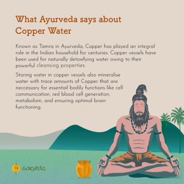 Sarveda: Sarveda 7 Chakra Vintage Copper Water Bottle with Cleaning Brush - 1 Litre