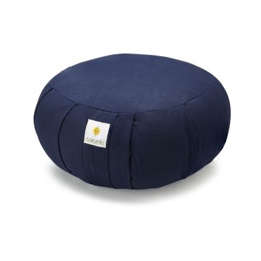 Sarveda: Round Zafu Meditation & Yoga Cushion - Navy Blue
