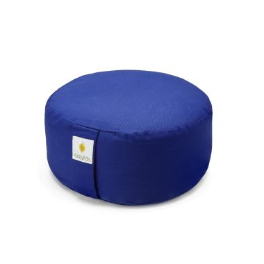 Sarveda: Buckwheat Hulls Hi-Zafu Meditation Cushion - Royal Blue