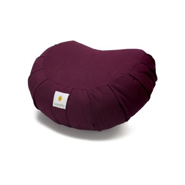 Sarveda: Crescent Zafu Meditation & Yoga Cushion - Rouge Pink