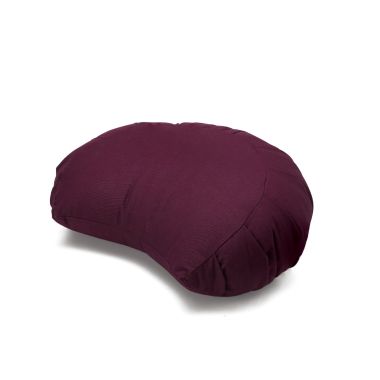 Sarveda: Crescent Zafu Meditation & Yoga Cushion - Rouge Pink