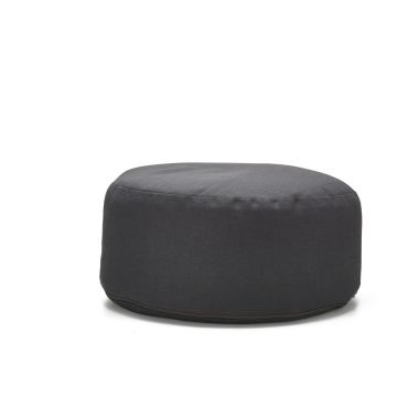 Sarveda: Buckwheat Hulls Hi-Zafu Meditation Cushion - Dark Grey