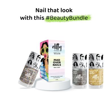 Elitty Beauty: Mad Over Nails (It's a Vibe, Ice Breaker,Golden Hour) - Shimmer Combo