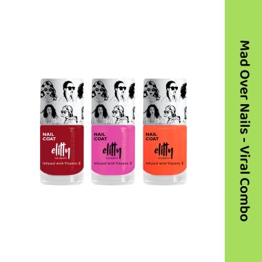 Elitty Beauty: Mad Over Nails (Bad Breakup, Juicy Gossip,Secret Crush) - Viral Combo