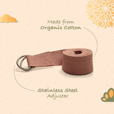 Sarveda: Organic Cotton Strap Yoga Belt - Green