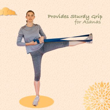 Sarveda: Organic Cotton Strap Yoga Belt - Beige