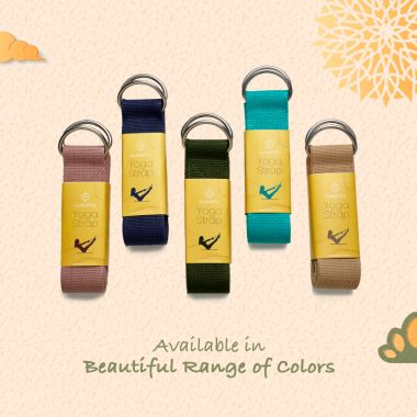 Sarveda: Organic Cotton Strap Yoga Belt - Beige