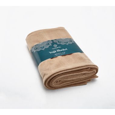 Sarveda: Organic Cotton Yoga Blanket - Brown