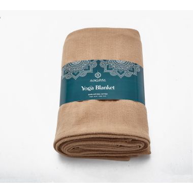 Sarveda: Organic Cotton Yoga Blanket - Brown