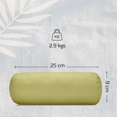 Sarveda: Organic Cotton Yoga Bolster - Dark Grey