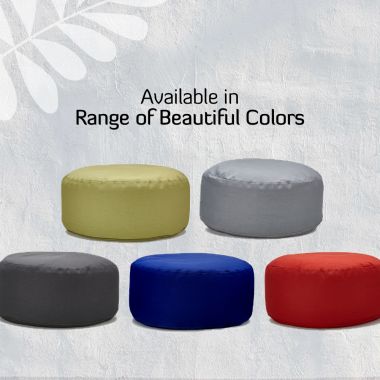 Sarveda: Buckwheat Hulls Hi-Zafu Meditation Cushion - Grey