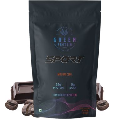 Green Protein: Mochaccino Flavoured Pea Protein Pouch - 1kg