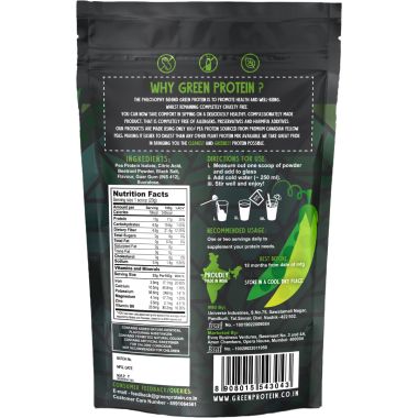 Green Protein: Pineapple Flavoured Pea Protein Pouch - 500gm