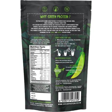 Green Protein: Raw Mango Flavoured Pea Protein Pouch - 500gm