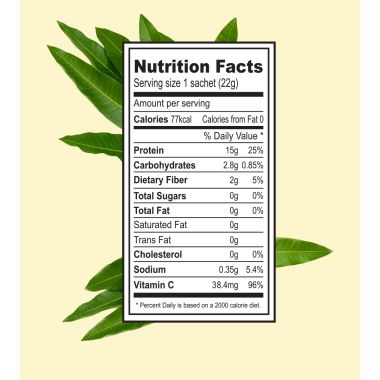 Green Protein: Raw Mango Flavoured Pea Protein Pouch - 500gm