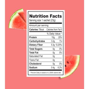 Green Protein: Watermelon Flavoured Pea Protein Pouch - 500gm