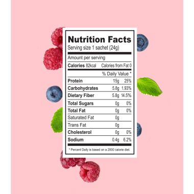 Green Protein: Berry Blast Flavoured Pea Protein Pouch - 500gm