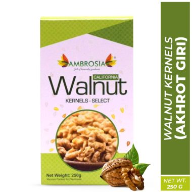 Ambrosia: Premium California Walnuts Selected (Pack of 2 - 250g each)