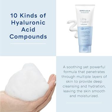 Missha: Super Aqua Ultra Hyalron Foaming Cleanser - 200ml