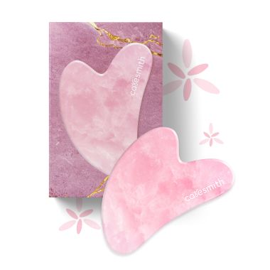 Caresmith: Bloom Rose Quartz Gua Sha Face Massage Tool