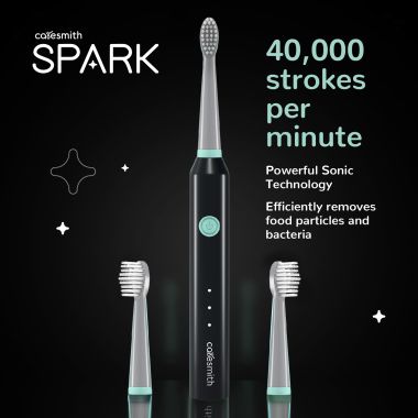 Caresmith: Spark Rechargeable Electric Toothbrush - Black
