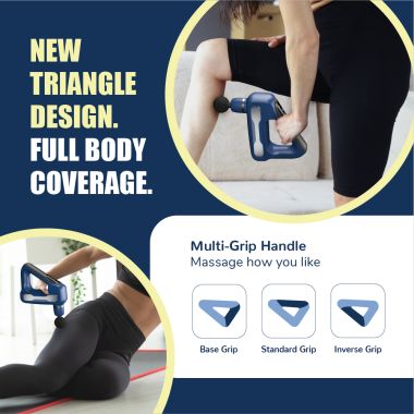 Caresmith: Charge Flex Cordless Massage Gun - Blue